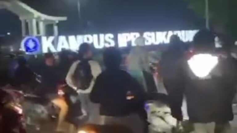 Viral! Video Pelajar Membawa Senjata Tajam di Kampus IPB Sukabumi Bikin Resah Warga