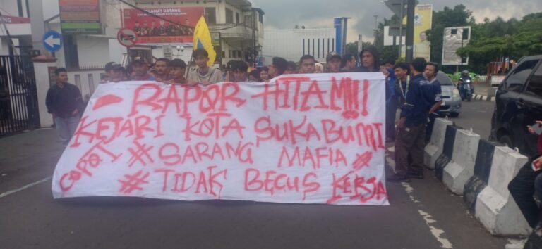 Berikan Raport Hitam Tangani Kasus Korupsi di Kota Sukabumi, Mahasiswa Desak Kajari Dicopot
