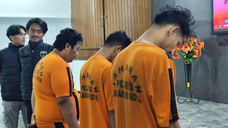Curi Motor di Minimarket Deket Polres Sukabumi Kota, 3 Komplotan Residivis Curanmor Diringkus Polisi